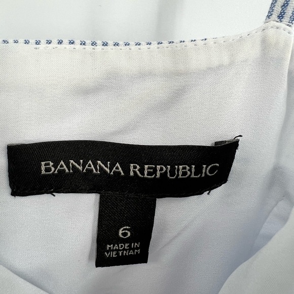 Banana Republic blue spaghetti strap striped jumpsuit size 6 - Picture 7 of 12